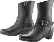 Women's motorcycle boots ICON TUSCADERO - BLACK