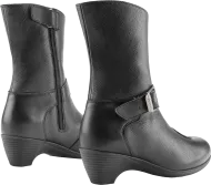 Women's motorcycle boots ICON TUSCADERO - BLACK