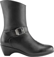Women's motorcycle boots ICON TUSCADERO - BLACK