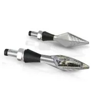 LED motorcycle indicators BARRACUDA X-LED B-LUX SILVER