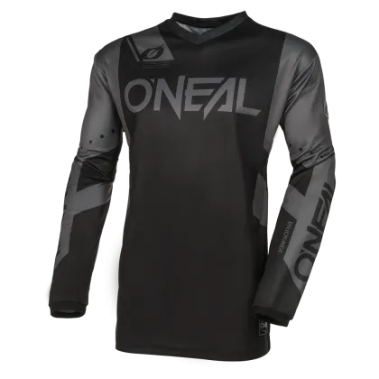 Μοτοκρός μπλούζα O`NEAL ELEMENT RACEWEAR ΜΑΥΡΟ/ΓΚΡΙ V.24