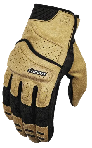 Кожени мото ръкавици ICON SUPERDUTY3 - TAN