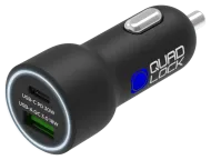 QUAD LOCK Dual USB (C+A) Car Charger 48W