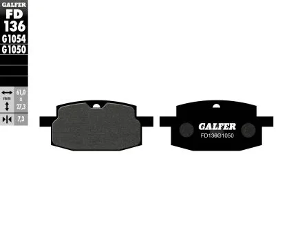 Μπροστινά τακάκια μοτοσυκλέτας Galfer SCOOTER FD136G1050