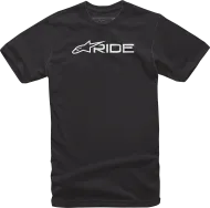 T-shirt μοτοσικλέτας ALPINESTARS TEE RIDE-3.0 BLK/WT
