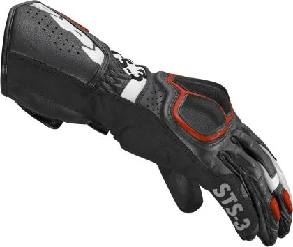 Δερμάτινα γάντια μοτοσυκλέτας SPIDI STS-3 RED