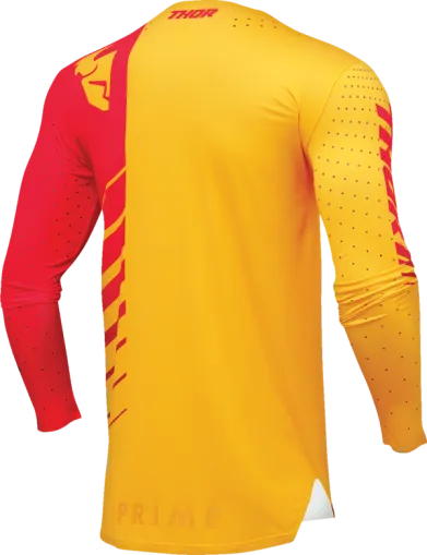 Motocross Jersey THOR PRIME ANALOG YELLOW/RED