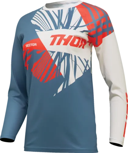 Дамско мотокрос джърси THOR WOMEN'S SECTOR SPLIT BLUE/ORANGE