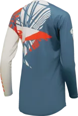 THOR ΓΥΝΑΙΚΕΙΟ SECTOR SPLIT BLUE/ORANGE γυναικεία φανέλα μοτοκρός