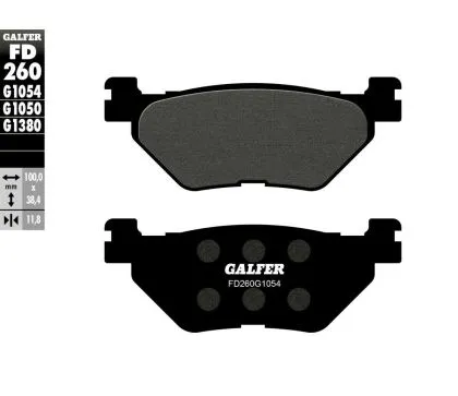 Galfer SEMI METAL Πίσω Moto Pads FD260G1054