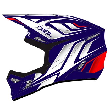 Мотокрос каска O'NEAL 3SERIES VERTICAL BLUE/WHITE/RED V.24