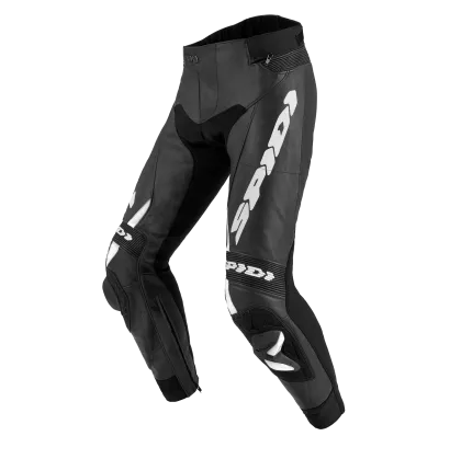 Pantaloni moto din piele SPIDI RR PRO 2 SHORT Negru/Alb