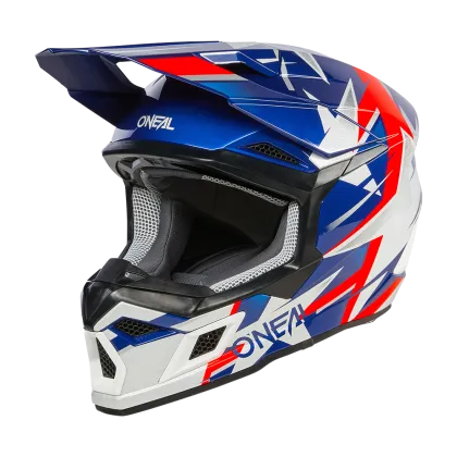 Мотокрос каска O'NEAL 3SERIES RIDE BLUE/WHITE/RED V.24