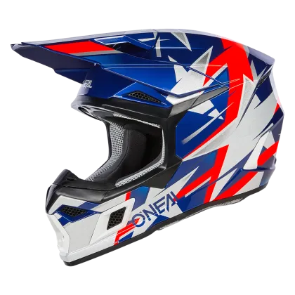 Мотокрос каска O'NEAL 3SERIES RIDE BLUE/WHITE/RED V.24
