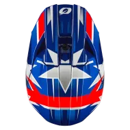 Κράνος Motocross O'NEAL 3SERIES RIDE ΜΠΛΕ/ΛΕΥΚΟ/ΚΟΚΚΙΝΟ V.24
