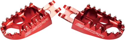SCAR Evolution Racing racing pegs for HONDA/KAWASAKI RED