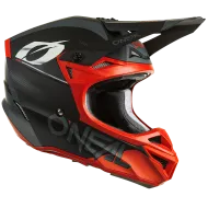 Casca motocross O'NEAL 5SERIES HAZE V.22 NEGRU/ROSU
