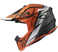 Motocross Helmet MT FALCON THR B4 MATT PEARL ORANGE