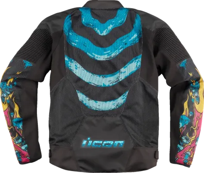 ICON Overlord3™ MESH MUNCHIES Turquoise Moto Jacket