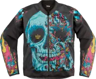 ICON Overlord3™ MESH MUNCHIES Turquoise Moto Jacket