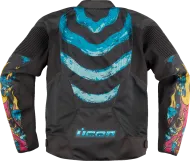 ICON Overlord3™ MESH MUNCHIES Turquoise Moto Jacket