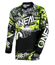 Παιδικό πουκάμισο μοτοκρός O'NEAL ATTACK BLACK/HI-VIZ 2020