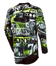 Παιδικό πουκάμισο μοτοκρός O'NEAL ATTACK BLACK/HI-VIZ 2020