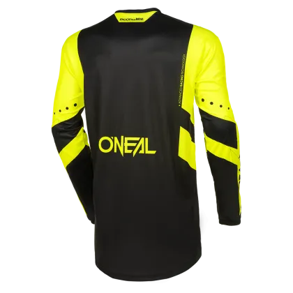 Μοτοκρός μπλούζα O`NEAL ELEMENT RACEWEAR BLACK/NEON YELLOW V.24