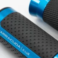 Γκριάλια μοτοσυκλέτας BARRACUDA B-LUX RACING GRIPS ΜΠΛΕ