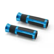 Γκριάλια μοτοσυκλέτας BARRACUDA B-LUX RACING GRIPS ΜΠΛΕ