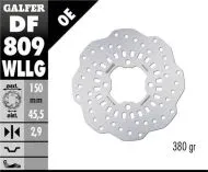Заден спирачен диск Galfer WAVE FIXED FULL TYPE 150x2.9mm DF809WLLG