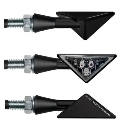 Ένδειξη μοτοσικλέτας LED BARRACUDA Z-LED B-LUX BLACK