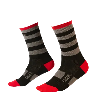 Вело чорапи O'NEAL MTB PERFORMANCE STRIPE BLACK/GRAY/RED
