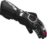 Дамски кожени мото ръкавици SPIDI STS-3 BLACK/FUCHSIA