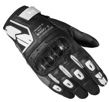 Дамски мото ръкавици SPIDI G-CARBON Black/White