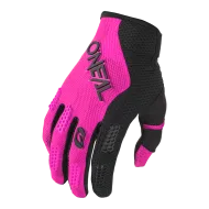 Mănuși motocross damă O'NEAL ELEMENT RACEWEAR BLACK/PINK V.24