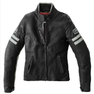 Geacă motocicletă damă din piele SPIDI VINTAGE Ice/Black