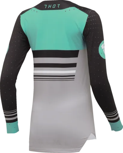 Дамско мотокрос джърси THOR PRIME BLAZE BLACK/TEAL