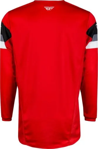 FLY RACING Kinetic Prix children's motocross shirt- Red/Grey/White