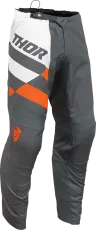 Children's motocross breeches THOR YOUTH SECTOR CHECKER GRAY/ORANGE