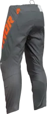 Children's motocross breeches THOR YOUTH SECTOR CHECKER GRAY/ORANGE