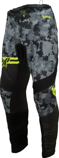 Children's motocross breeches THOR YOUTH SECTOR DIGI BLACK/ACID
