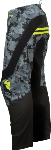 Children's motocross breeches THOR YOUTH SECTOR DIGI BLACK/ACID