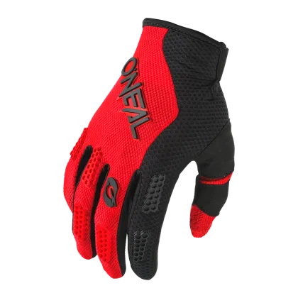 Children's motocross gloves O'NEAL ELEMENT RACEWEAR BLACK/RED V.24