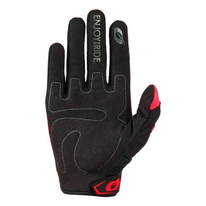 Children's motocross gloves O'NEAL ELEMENT RACEWEAR BLACK/RED V.24