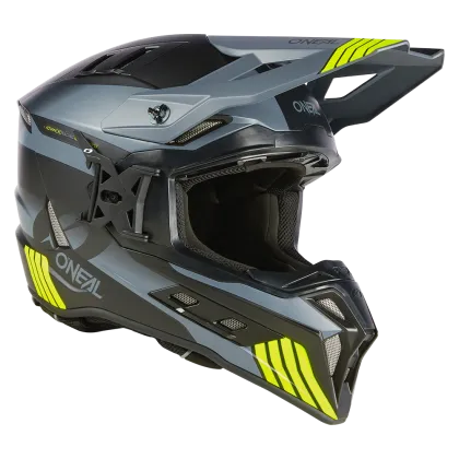 Enduro helmet O'NEAL EX-SRS HITCH BLACK/GRAY/NEON YELLOW V.24