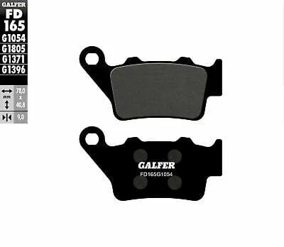 Galfer SEMI METAL Πίσω Moto Pads FD165G1054