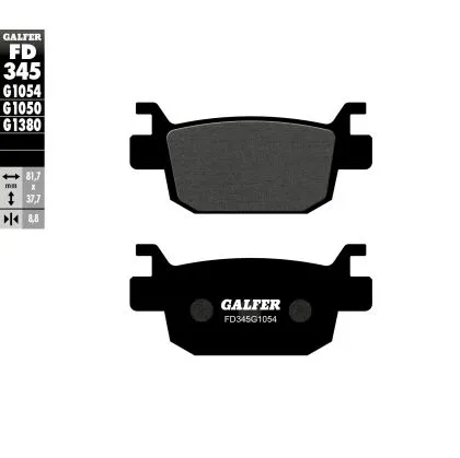 Πίσω Moto Pads Galfer SEMI METAL FD345G1054