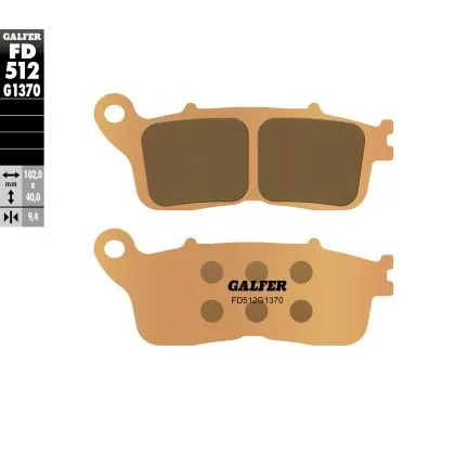 Galfer SINTERED COMPOUND Rear Moto Pads FD512G1370