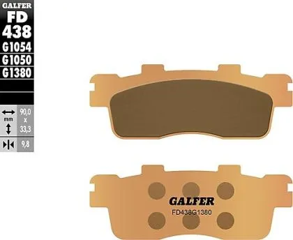 Rear motorcycle pads Galfer SINTERED SCOOTER COMPOUND FD438G1380